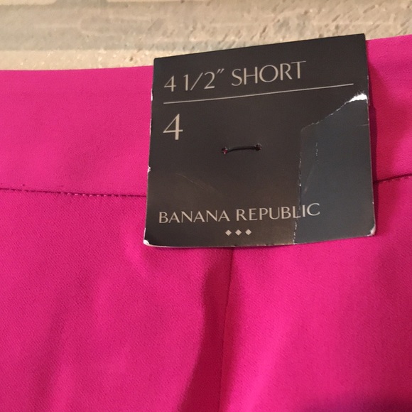 Banana Republic pink shorts pleated front size 4 - Picture 4 of 5